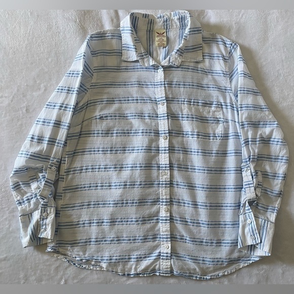 FADED Glory Button Down Top Size Large (12-14) - Picture 1 of 4